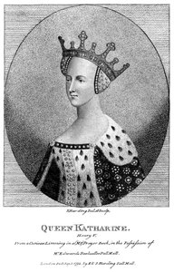 Catherine of Valois, queen consort of King Henry V by Harding