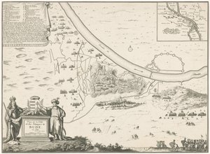 Map of Buda, 1686