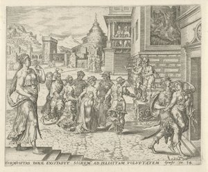 Dinah Overpowered and Raped by Shechem (History of Dinah and Shechem) by Harmen Jansz Muller