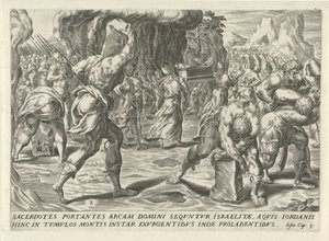 Crossing the River Jordan (The History of Joshua) by Harmen Jansz Muller