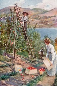 A Fruit Ranch at Nelson, British Columbia by Harold Copping