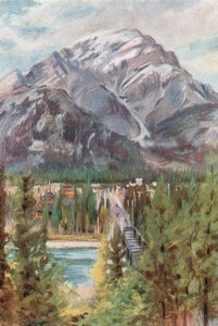 Cascade Mountain, Banff by Harold Copping