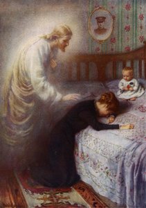 Christ the Comforter: Jesus consoling a grieving British war widow