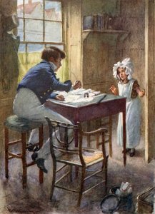 Dick Swiveller meets the Marchioness by Harold Copping