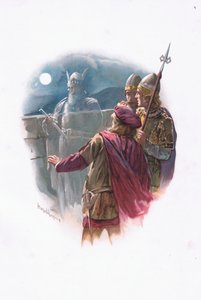 Ghost, illustration from Hamlet by Harold Copping