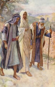 New Testament: The Walk to Emmaus by Harold Copping