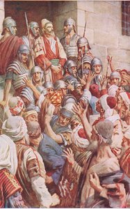 St Paul at Jerusalem, illustration from Harold Copping Pictures: The Crown Series by Harold Copping