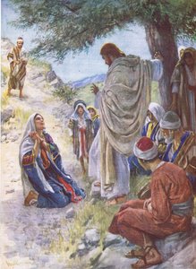 The Faith of Martha (Illustration from Pictures That Teach The Crown Series, 1920)