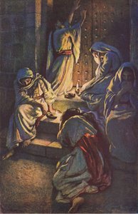 The foolish virgins, illustration from Harold Copping Pictures: The Crown Series, c.1920s by Harold Copping