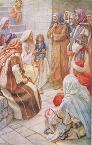 The little child in the midst, illustration from Harold Copping Pictures: The Crown Series, c.1920s