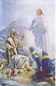 The transfiguration, illustration from Harold Copping Pictures: The Crown Series by Harold Copping