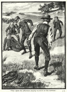 They spent the afternoon playing rounders on the common by Harold Copping