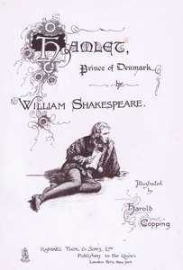 Title page design, illustration from Hamlet