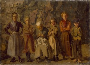 Cave Dwellers, Dieppe, 1907 by Harold Gilman