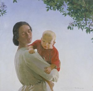 Mother and Child by Harold Harvey