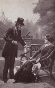 Illustration for The Mystery Of Edwin Drood by Charles Dickens (lithograph)