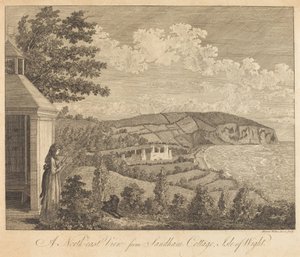 A North-East View from Sandham Cottage, Isle of Wight by Harriet Wilkes