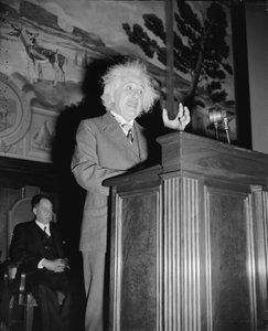 Albert Einstein Speaking, c.1940