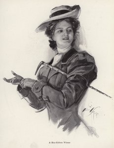 Blue ribbon winner horsewoman by Harrison Fisher