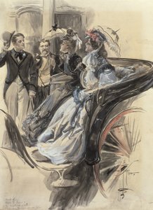 Carriage Ride, 1904 by Harrison Fisher