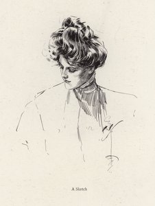 Portrait of a woman by Harrison Fisher