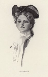 Portrait of a woman, a character from Hilma by Harrison Fisher