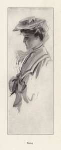 Portrait of a woman named Nancy by Harrison Fisher