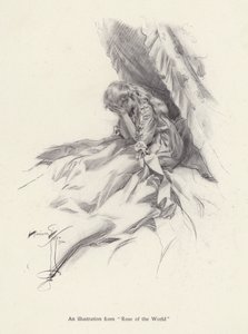 Rosamond English, a Character from Rose of the World, a Novel by Egerton Castle by Harrison Fisher