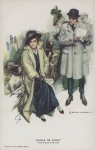 Sense of Sight - The First Meeting by Harrison Fisher