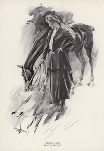 The character Penelope Drake from the novel, Cowardice Court, by George Barr McCutcheon by Harrison Fisher