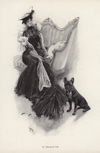 Woman making an afternoon social call