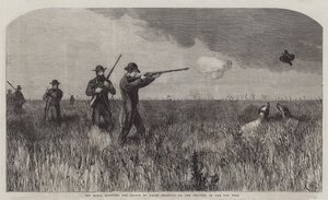 His Royal Highness the Prince of Wales Shooting on the Prairies of the Far West by Harrison William Weir