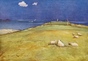 Golf Courses: Gullane, the Sixth Green and Seventh Tee