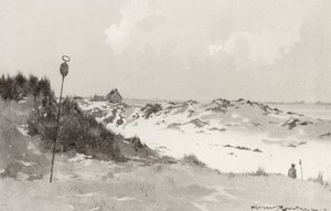 Golf Courses: Hunstanton, under snow by Harry (1878 1950) Rountree