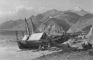 Ventimiglia on the Cornice Road by Harry (after) Fenn