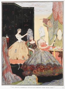 Cinderella Helping Two of Her Sisters Get Ready to Go Out for the Evening