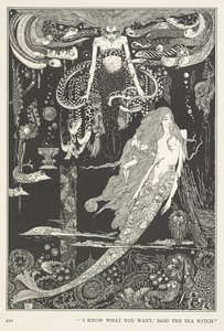 The Little Sea Maid. "I know what you want," said the Sea Witch. by Harry Clarke