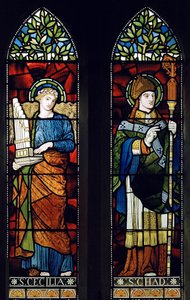 St Cecilia and St Chad by Harry Ellis Wooldridge