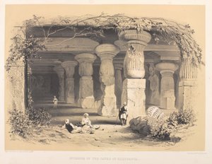 Interior of the Caves of Elephanta