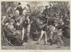 At the Eton and Harrow Cricket-Match by Harry Furniss