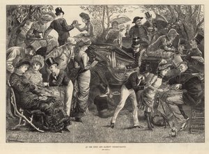 At the Eton and Harrow Cricket Match by Harry Furniss