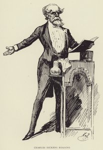 Charles Dickens Reading by Harry Furniss