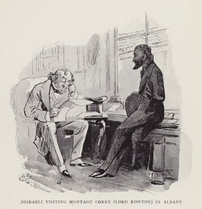 Disraeli visiting Montagu Corry (Lord Rowton) in Albany