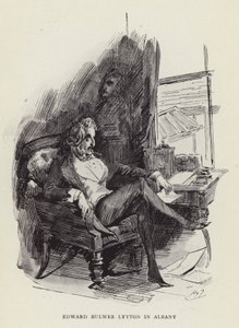 Edward Bulwer Lytton in Albany by Harry Furniss
