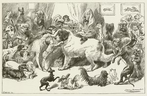 Illustration for Sylvie and Bruno by Harry Furniss