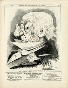 Illustration of Harry Furniss in Punch by Harry Furniss