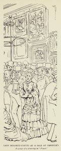 Lady Burdett-Coutts at a Sale at Christie
