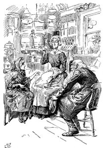 Mr Riah and Miss Wren at the Six Jolly Fellowship Porters, 1912