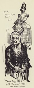 Mrs Howard Paul by Harry Furniss