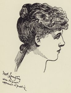 Mrs Langtry by Harry Furniss